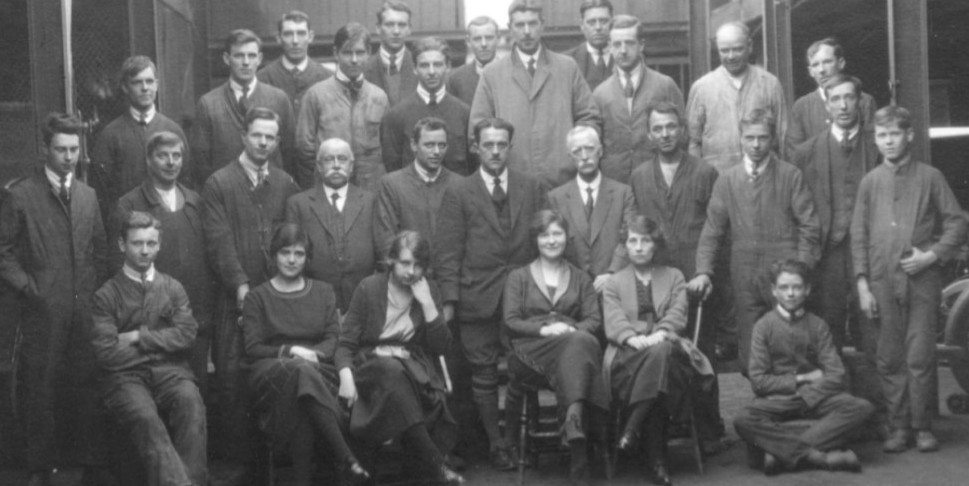 The management and staff of Thorne’s (Worcester) Ltd at The Butts in the 1920s, reproduced in a Mike Grundy nostalgia article in September 2003