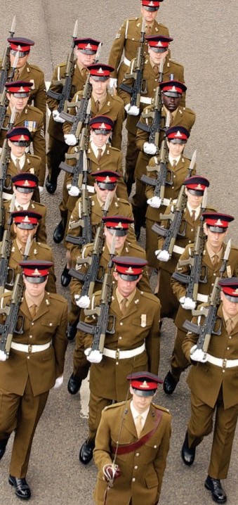 HUNDREDS of members of the public turned out to watch and applaud as city soldiers celebrated their right to march through Worcester in September 2005 – their first Freedom parade for 14 years. Pictured are members of the 214 (Worcestershire)