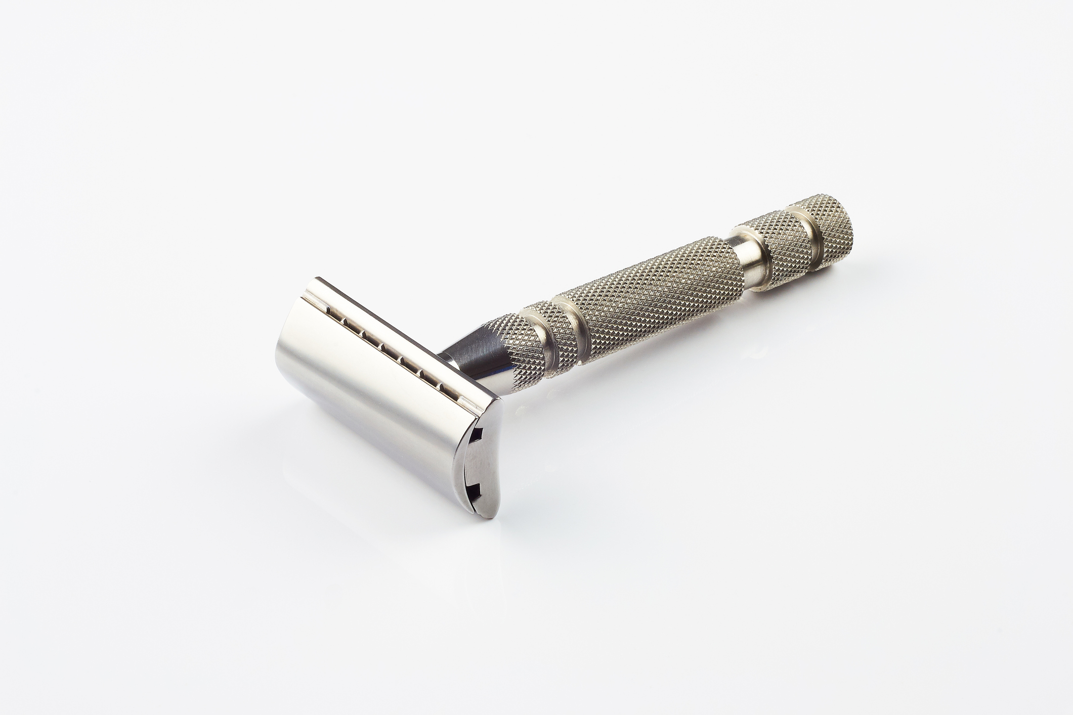 The classic stainless steel razor. Its still possible to buy them so that only the blade is disposed of