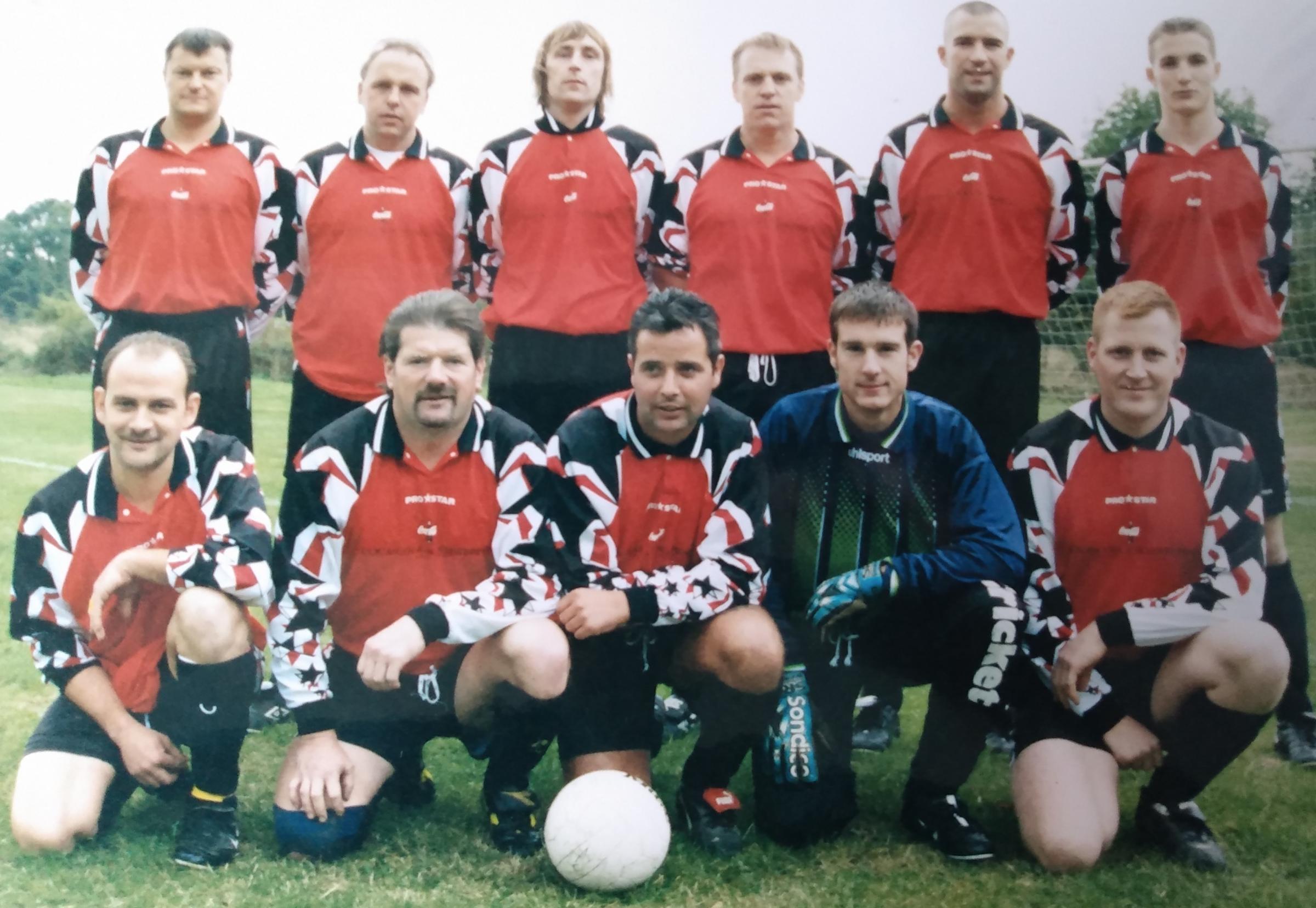Colwall Rangers line up in September 2000