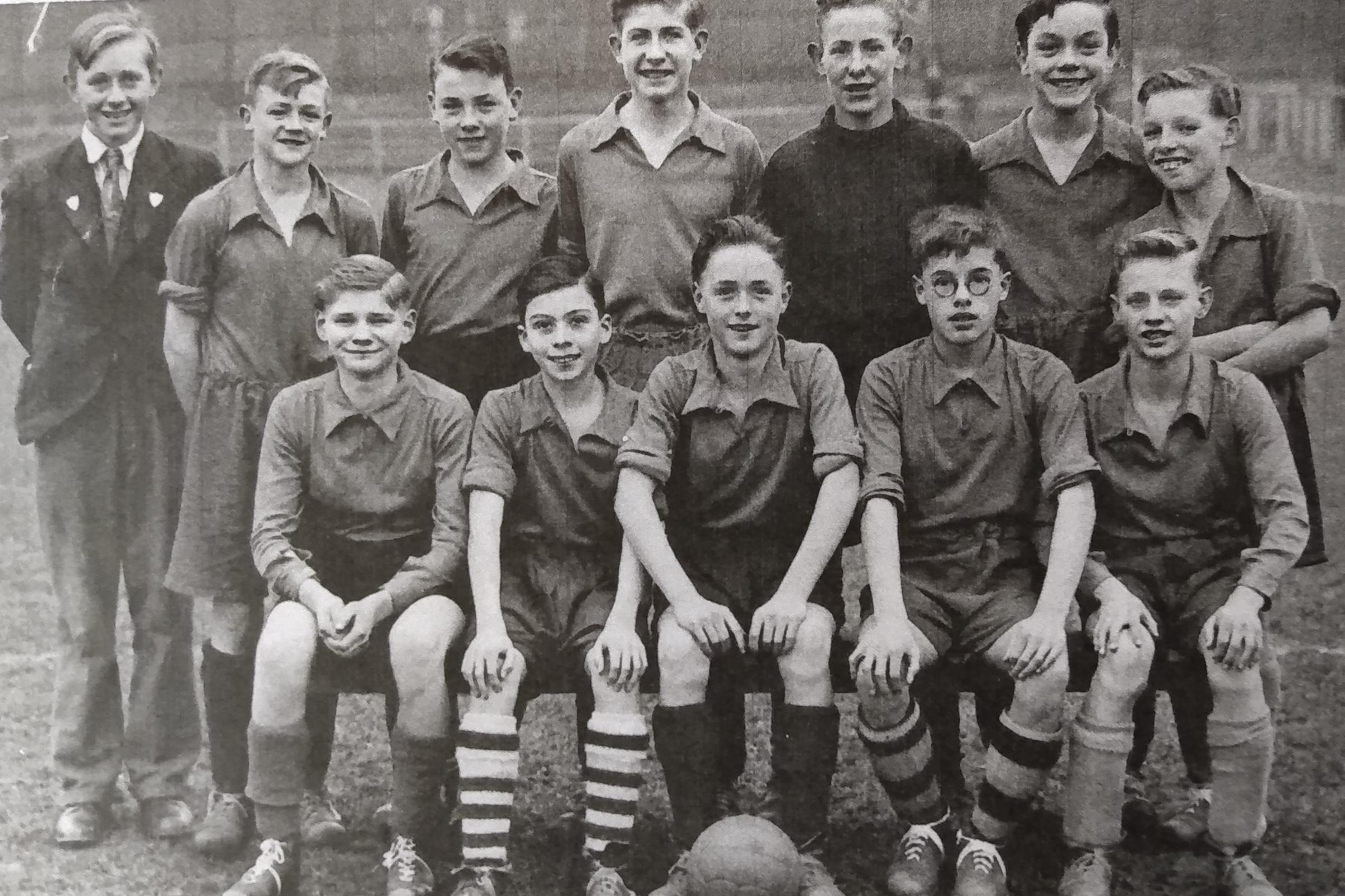  The Worcester City Schoolboys Team line-up in 1947-48. Picture submitted by Martin Lines, son-in-law of John Spilsbury (back row, third left)