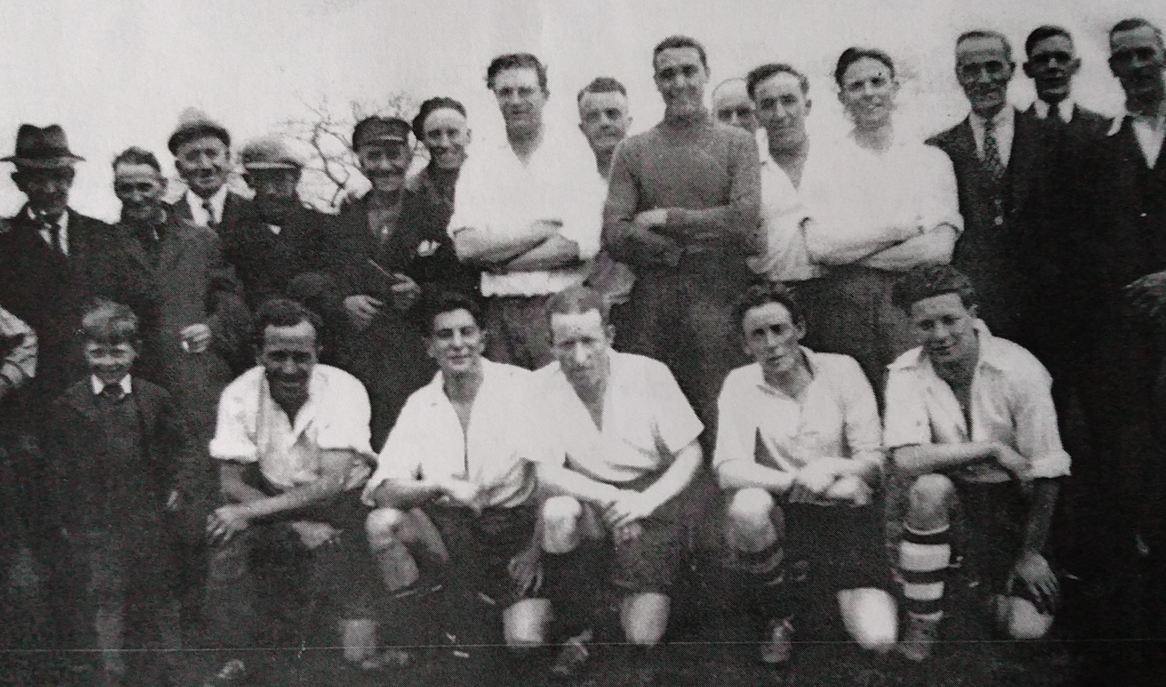 The Great Western Railway Saturday League team pictured in the late 1940s. The picture was submitted by Ray Limrick