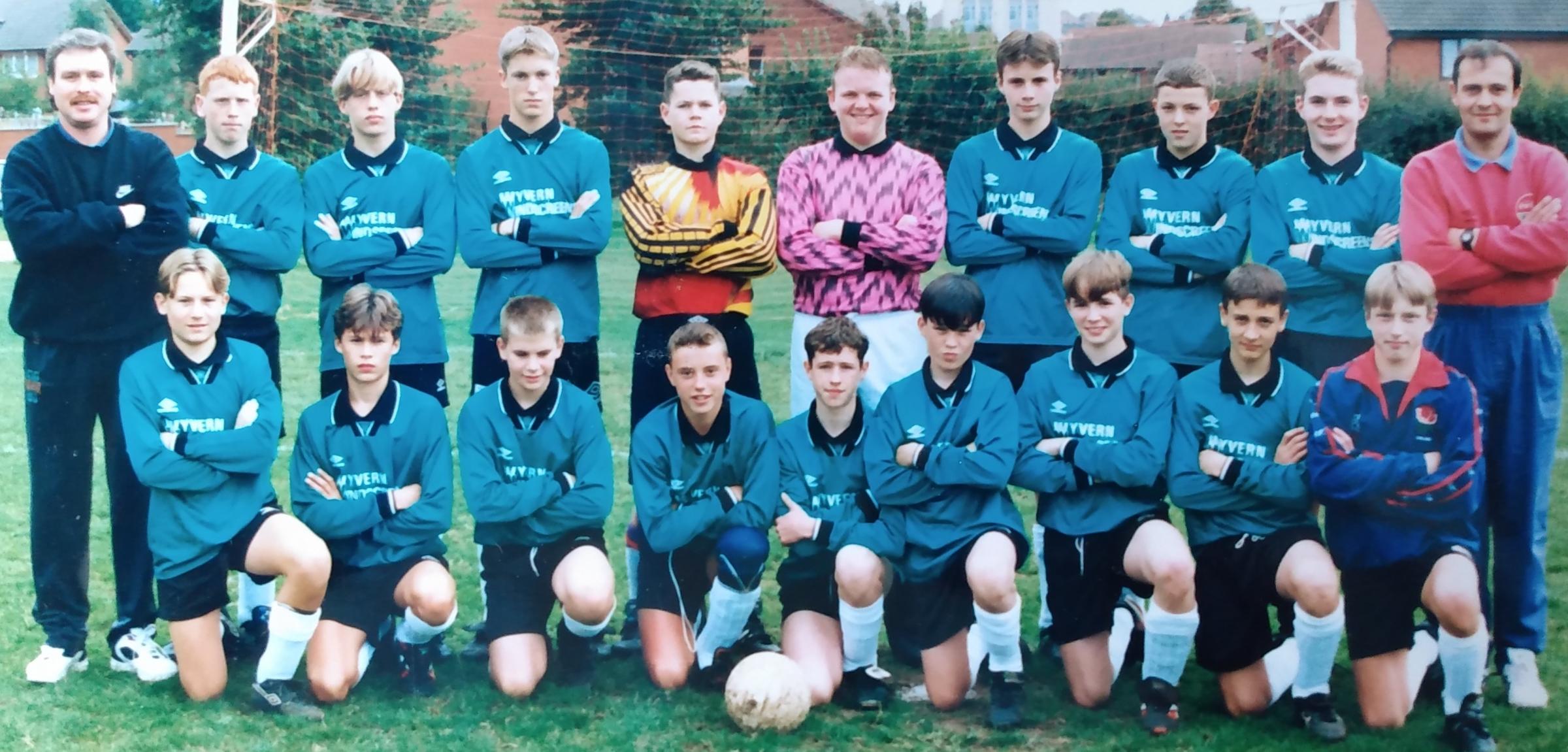 The Worcester Schools U-15 side in October 1994. Were you one of the youngsters who represented the city?