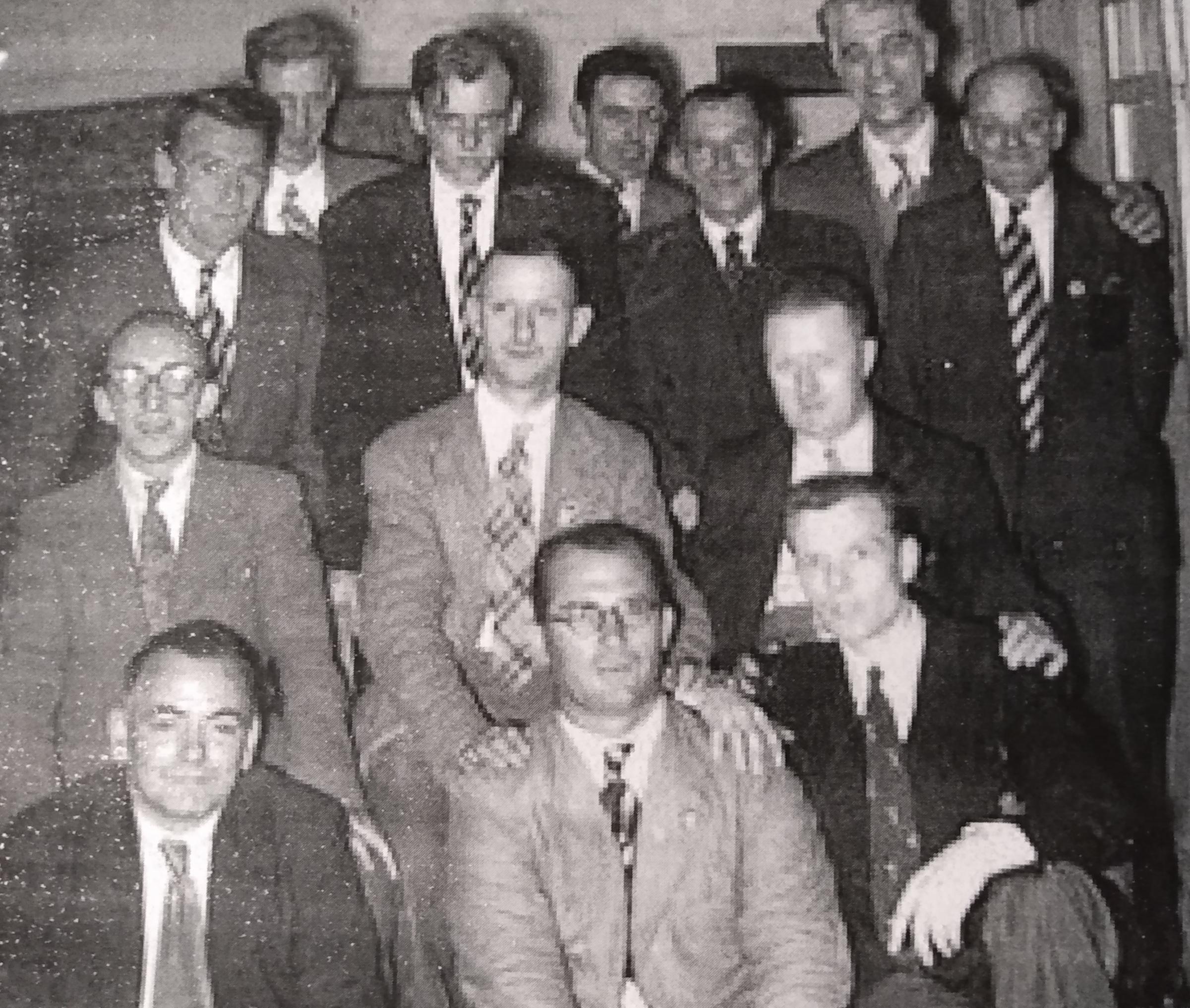 The picture was taken in the early 1950s and shows the Working Men’s Club skittle team. Picture submitted by Graham Hill