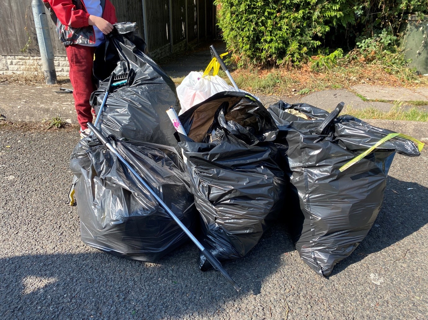 Four people took just 40 minutes to collect this rubbish on a short stretch of Tolladine Road near Shap Drive
