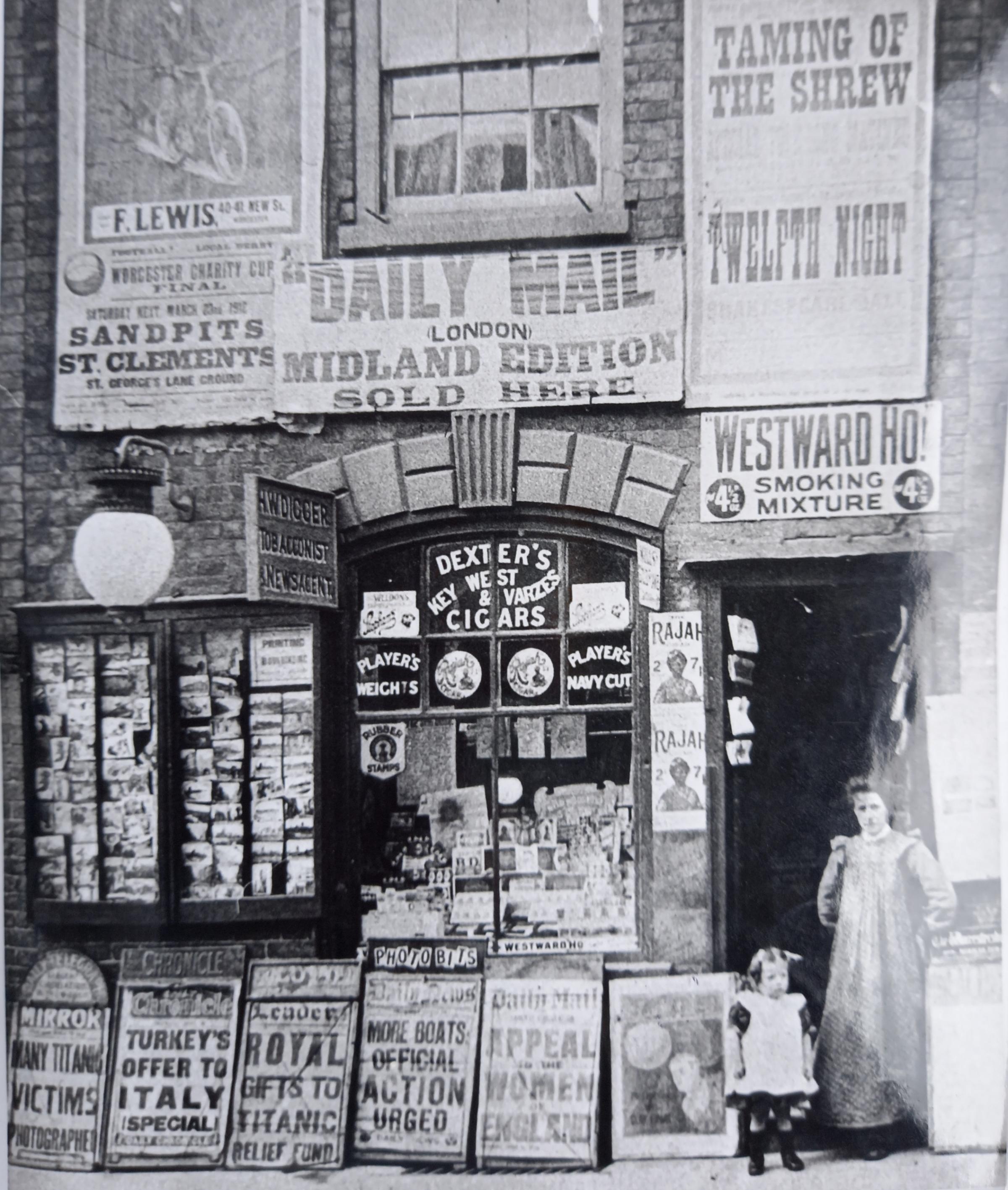 Used before but one of my favourite old photos, a neighbourhood shop in Sidbury in 1912