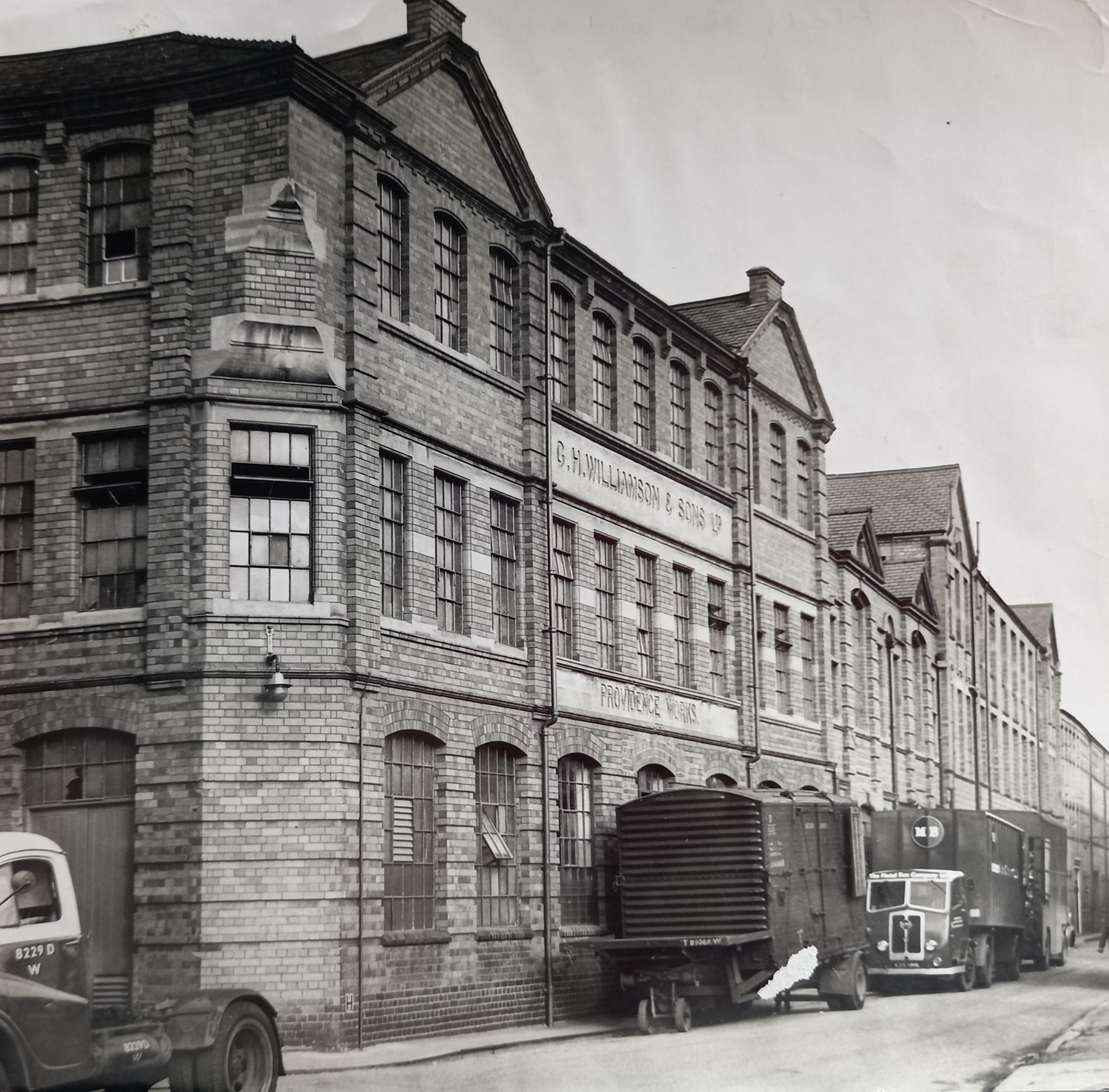 The original factory of GH Williamson in Charles Street, Worcester, pictured in 1967
