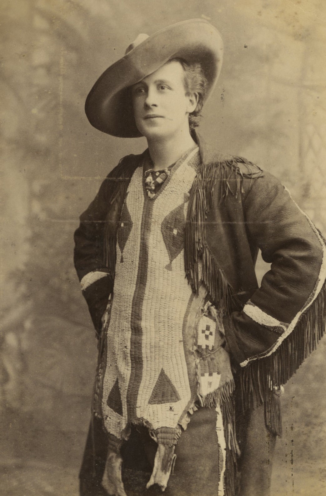  Sequah (aka William Henry Hartley) in prairie dress as he latched on to the growing romance around America’s Wild Westin the late 1800s