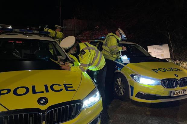 Police run checks on drivers in the operation