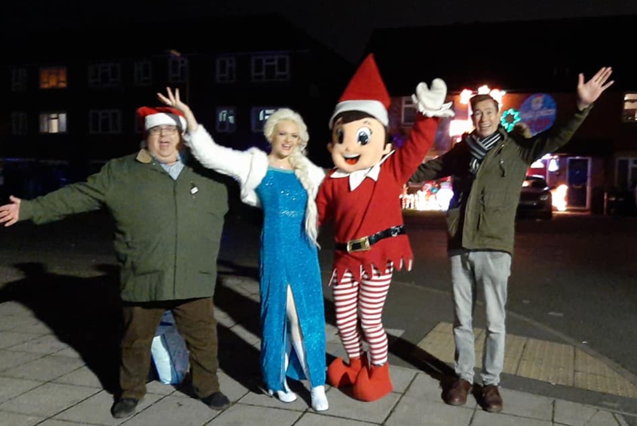 FUN: Elsa, Elf on the Shelf with Councillors Richard Udall and Matt Lamb
