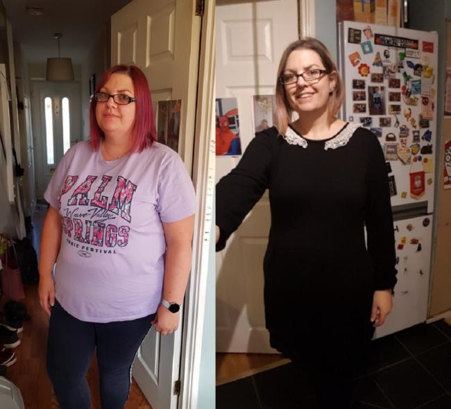 GROUP: Julie Elms has lost six stones after attending a weight loss group