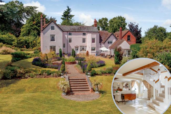 Worcester Grade II listed country house property for sale on Rightmove – See inside (Rightmove/Canva)