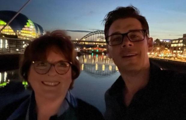 Worcester News: Brenda Blethyn, left, Kenny Doughty Picture: TWITTER