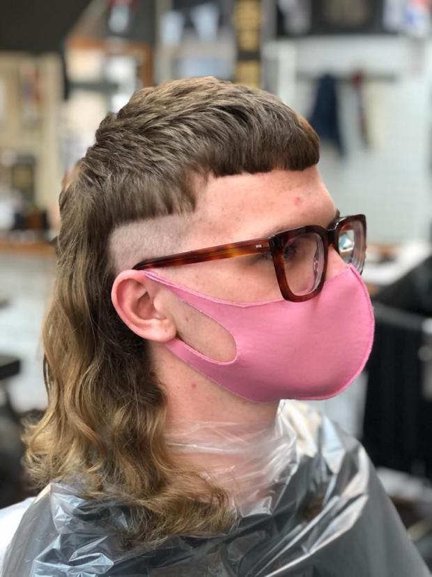 Worcester News: A mullet cut by the team at Barbertown.
