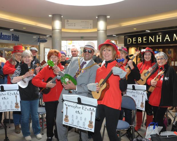Worcester News: Worcester Ukulele Club at a previous performance 