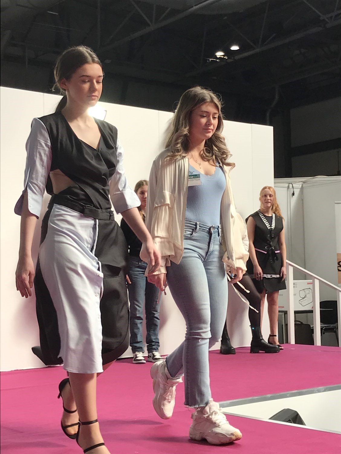 Emily and Grace on the catwalk