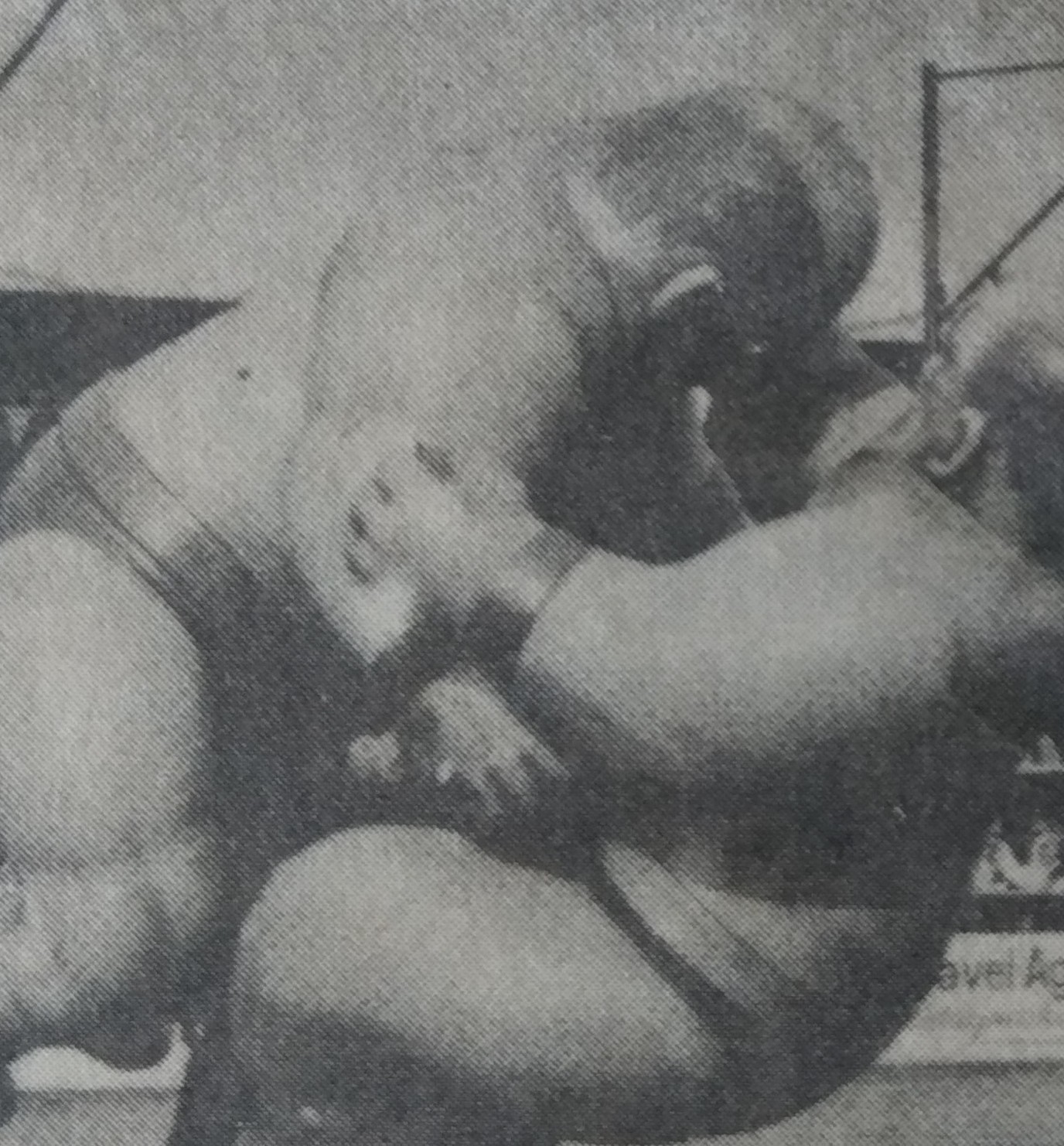 Mighty Mick and Terrible Ted, the Cumberland Giants, get to grips with each other in the Arena in 1979
