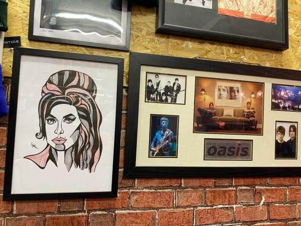 Worcester News: Artwork of Amy Winehouse in the Arch Rivals