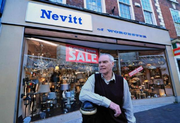 Worcester News: Andrew Nevitt, owner of Nevitt, The Lighting Shop on Broad Street,