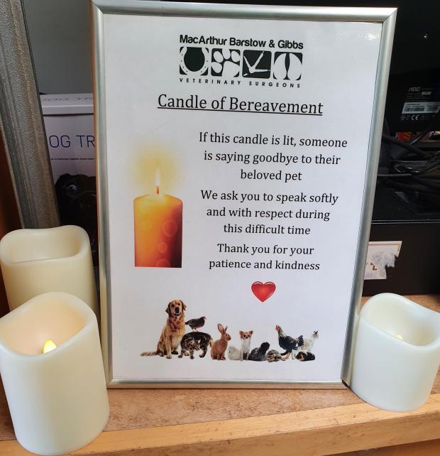 Worcester News: MacArthur Barstow Gibbs: bereavement candle
