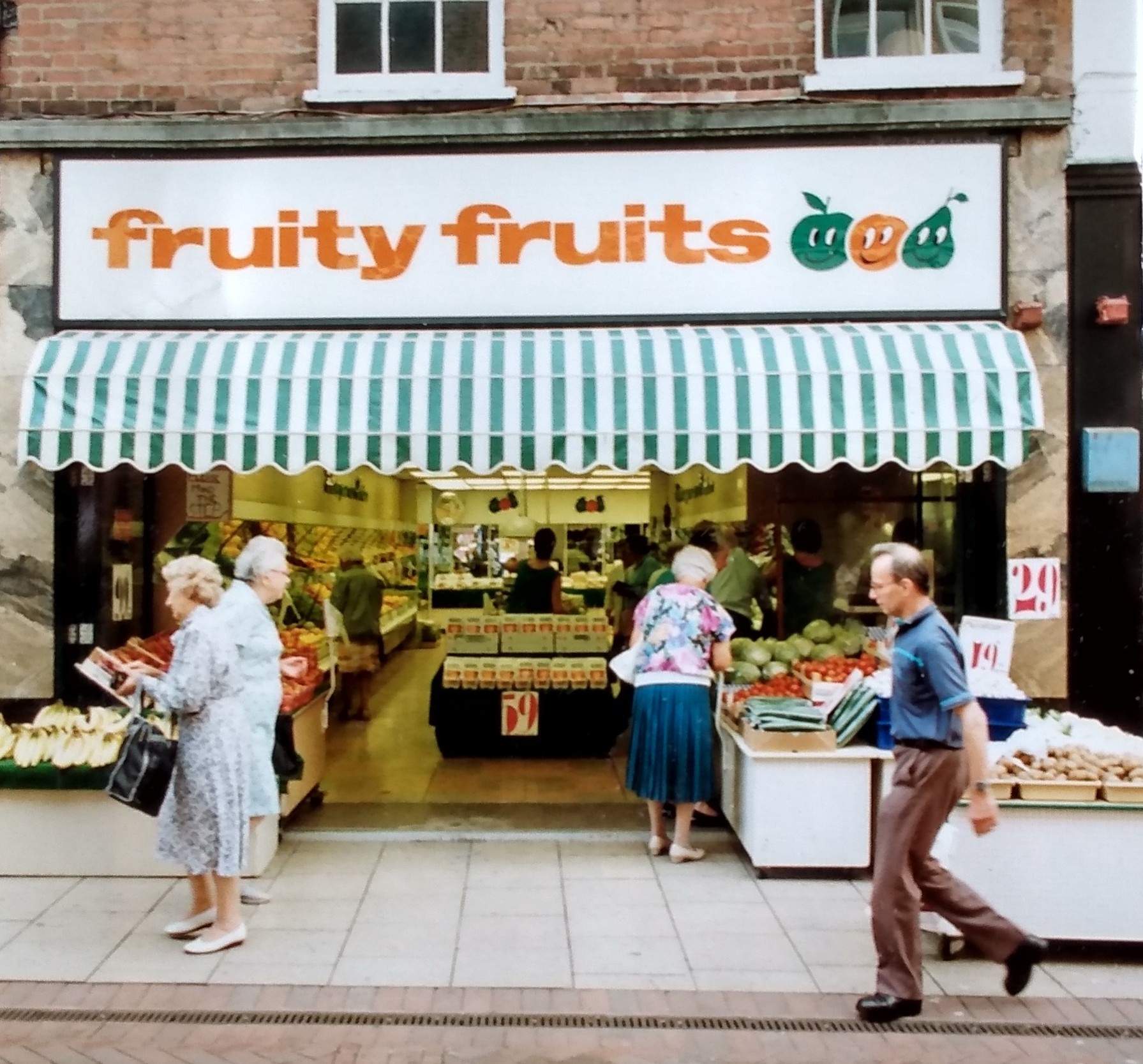 Fruity fruits was one of several fruit and veg stores in and around the city centre