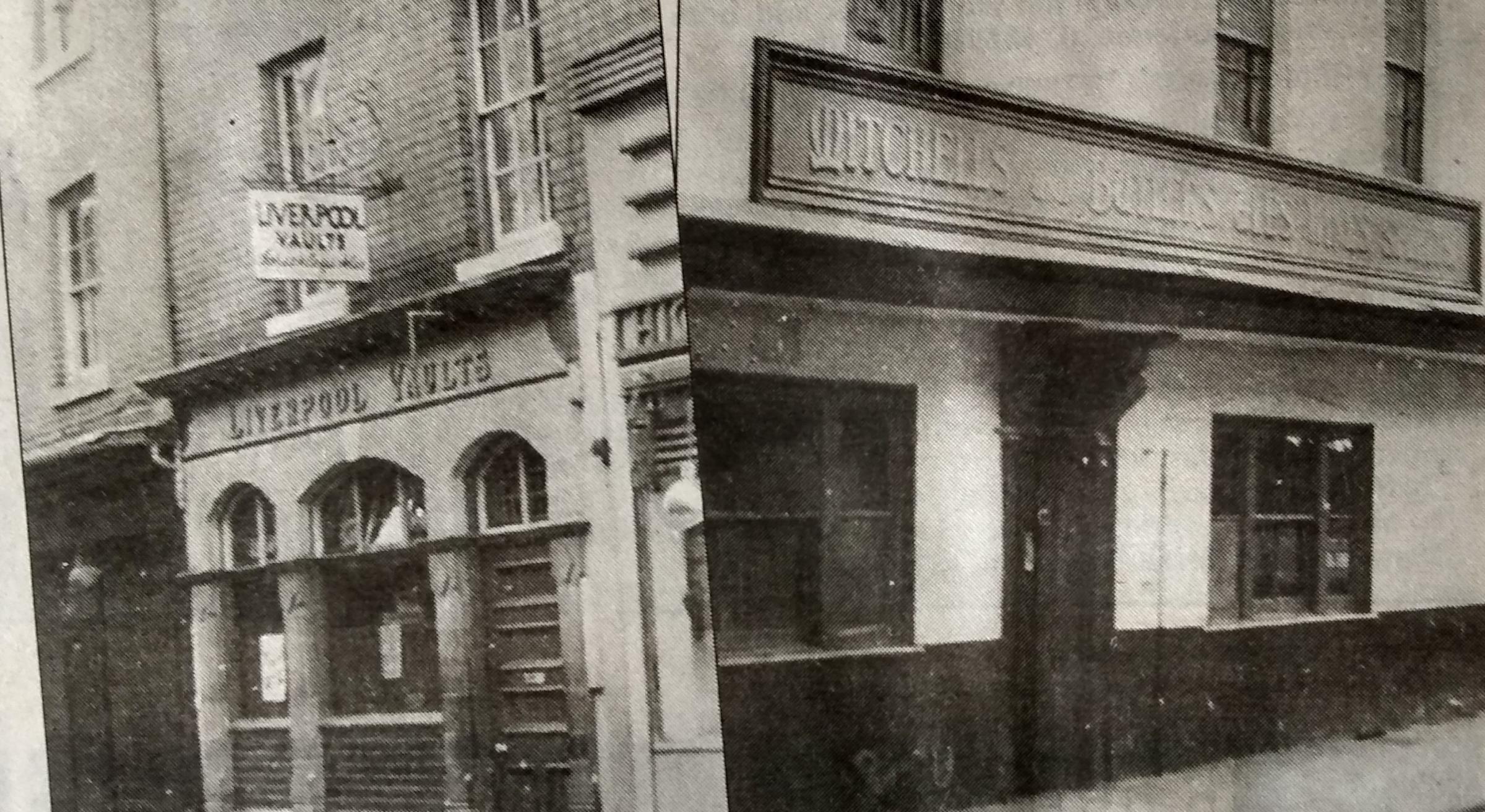 Stan Pratley, of the renowned family china emporium in The Shambles, lent the paper these two images of long-lost pubs. The Liverpool Vaults stood opposite the rear of the former Woolworths store, while The Butchers Arms occupied the site of what is