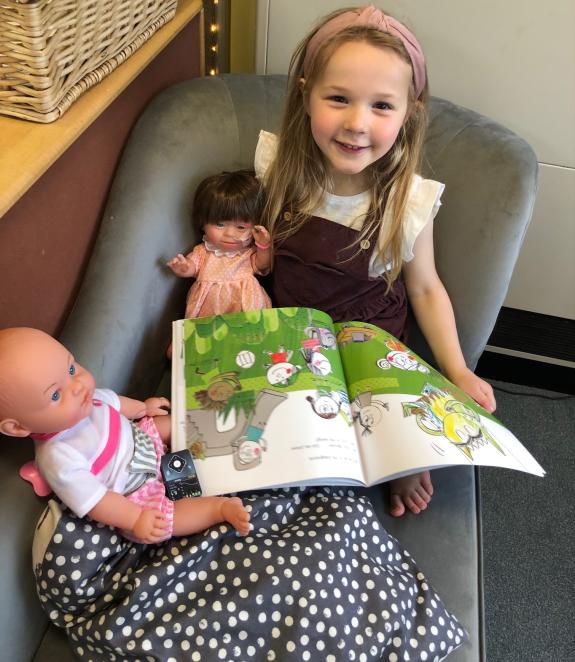 Worcester News: Ruby Watson-Hart at Fairfield Day Nursery playing with a Bright Ears UK doll Worcester News: Ruby Watson-Hart at Fairfield Day Nursery playing with a Bright Ears UK doll