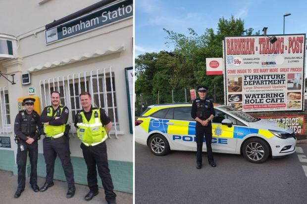 Police on patrol in Barnham and Angmering