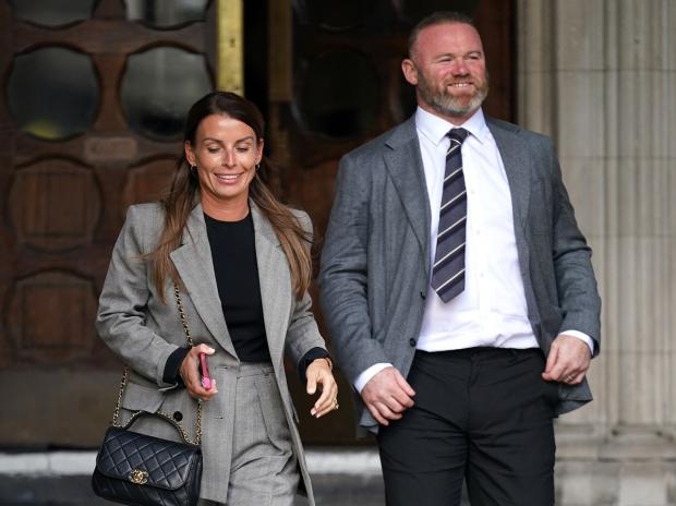 Worcester News: Coleen and Wayne Rooney leave the Royal Courts Of Justice, London. Picture: PA