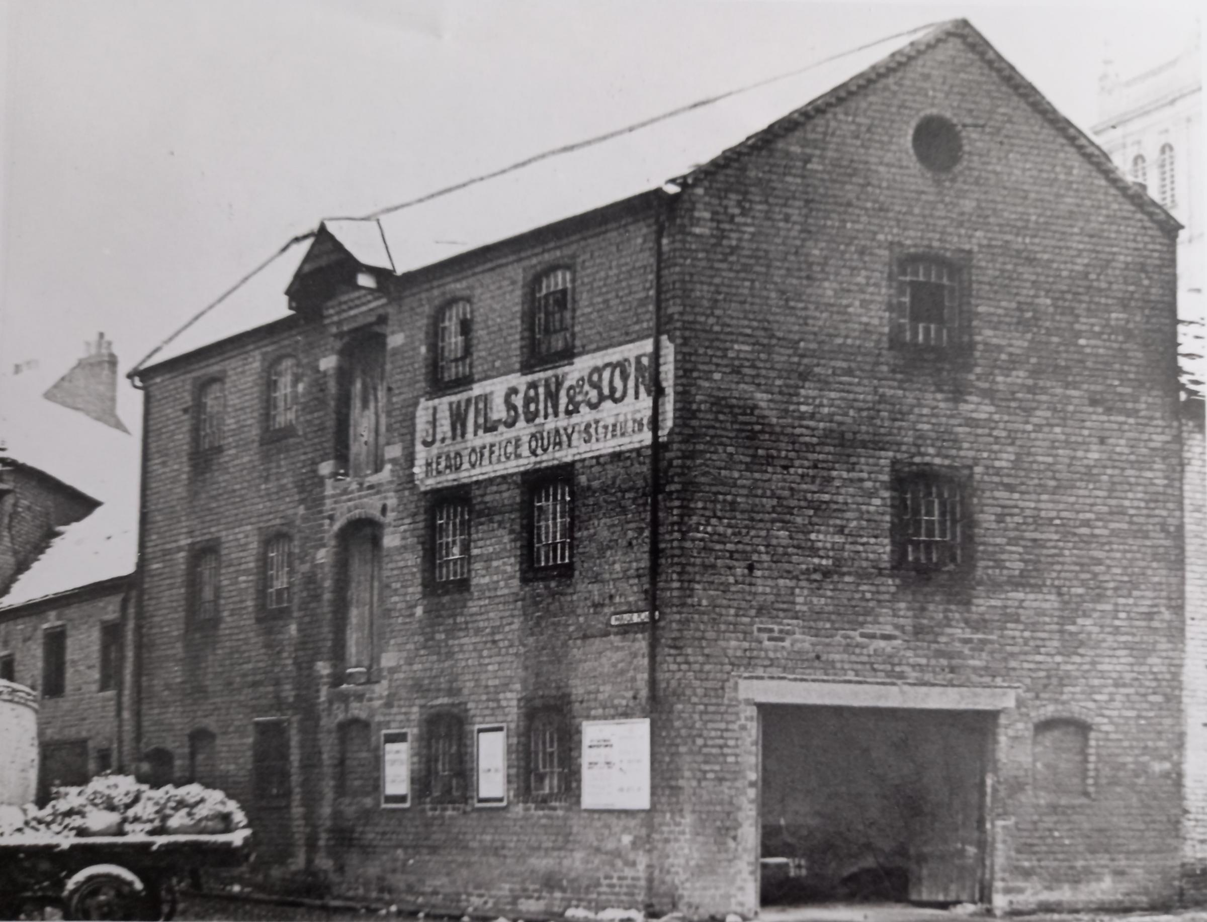 One of the many warehouses in the Quay Street area where goods brought up river were stored