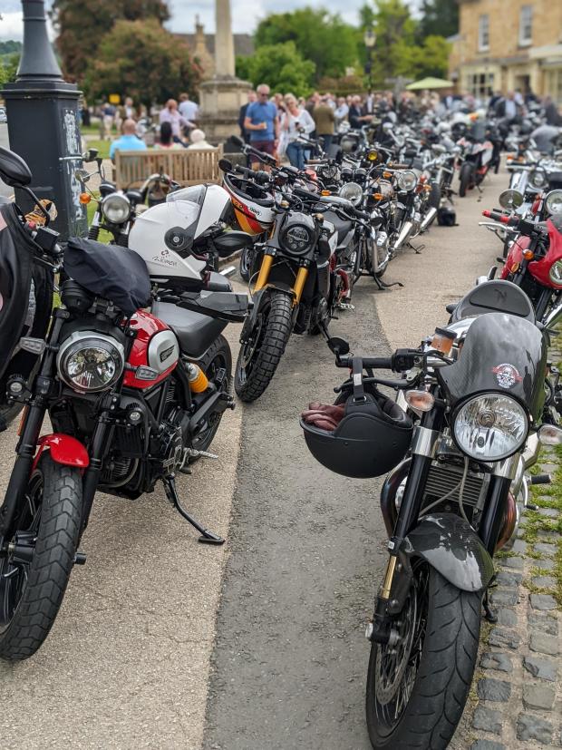 Worcester News: 120 bikers took part in the Evesham ride