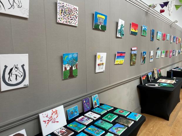 Worcester News: Artworks by people from across Worcestershire were on show