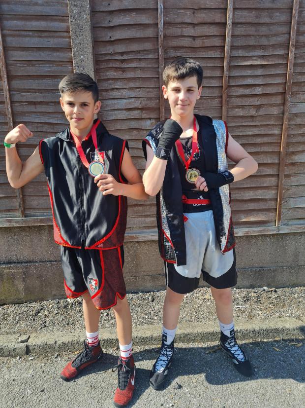 Worcester News: CHAMPS: Reece Butler and Jayden Bryce Midlands champions