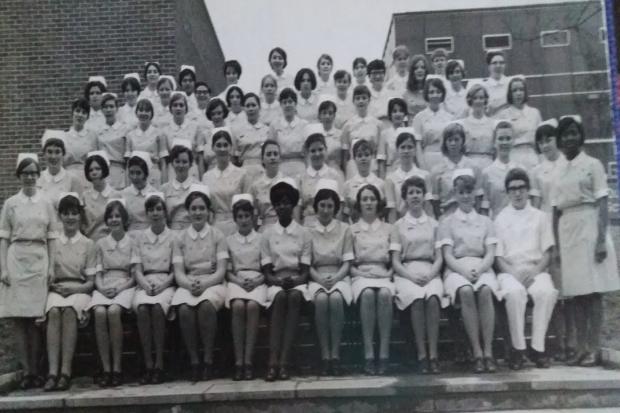 Group 242 at the Queen Elizabeth School for Nursing, January 1969