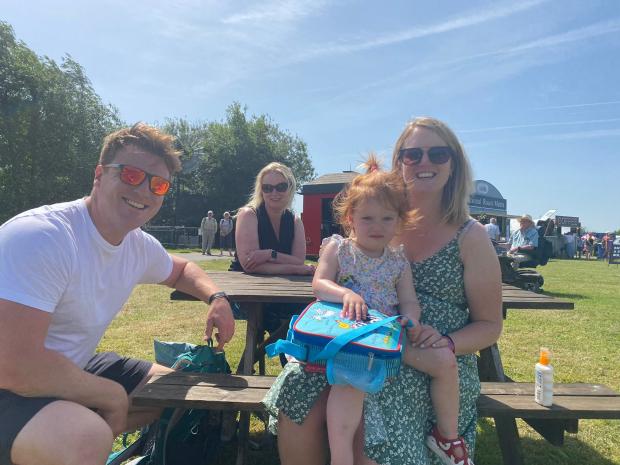 Worcester News: James, Emily and Orla (2) Cliff and Lottie Curtis