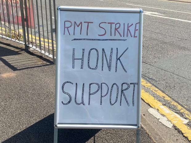 Worcester News: RMT Strike: Honk Support 