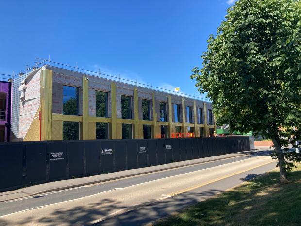Worcester News: GOLD: The new look for the old Worcester News building as the University of Worcester continues the work to transform the building