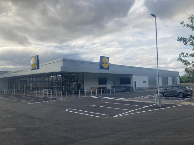 Worcester News: COMPLETE: Much of the work is complete at the new Lidl store in Droitwich Road, Worcester ready for the grand opening on August 11