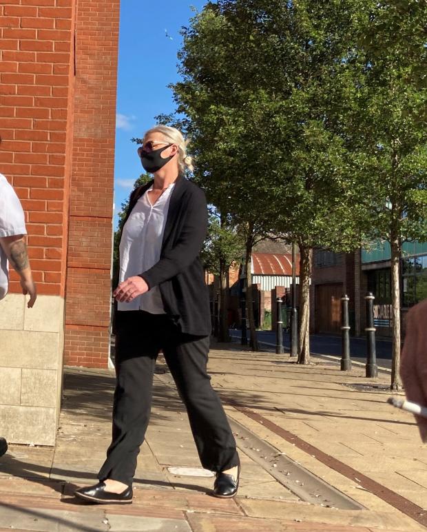 Worcester News: COURT: Marie Handy outside Worcester Magistrates Court following alleged cruelty and abuse at Rhydd Court School in Hanley Castle in the 1970s, 80s and 90s