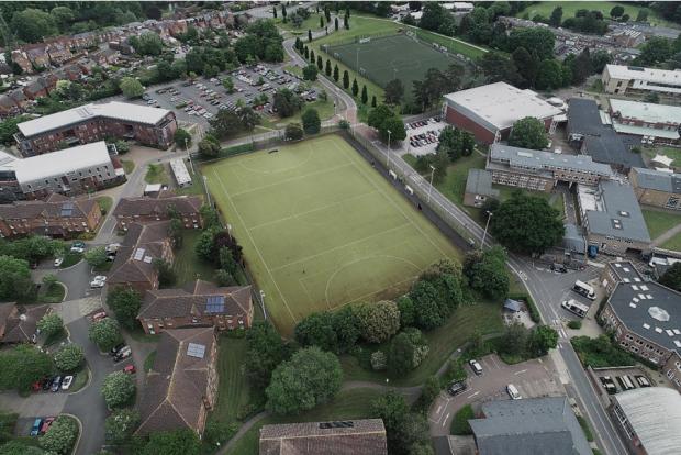 Worcester News: SITE: The pitch as seen from above