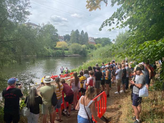 Worcester News: Huge crowds turned out for the event, a big fixture in the canoeing calendar