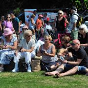 CROWDS: The crowds enjoy their Bank Holiday at the Pershore Plum Festival. Picture: Jonathan Barry.