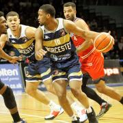 Action from Worcester Wolves' win at Bristol Flyers. Picture: KEITH HUNT