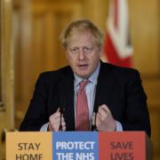 HOSPITAL: Prime Minister Boris Johnson during a recent press conference from Downing Street , before he was taken to hospital. Picture: PA Wire
