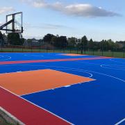 first look at the basketball courts