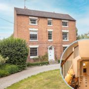 Worcester four-storey Grade II listed Georgian property for sale on Rightmove (Rightmove/Canva)