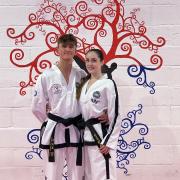 Head instructor Sally Gleaves (right) and student Luke Holland-Boyer (left) will represent England later this spring.