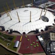 Watch as Storm Eunice 'Shreds' roof of O2 Arena in London. (PA)