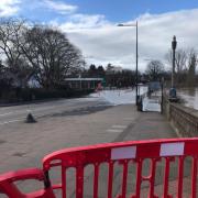 RIVER: Hylton Road by Worcester Bridge.  Picture:  Cara Ince