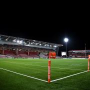 A general view of Kingsholm Stadium - Mandatory by-line: Andy Watts/JMP - 12/11/2021 - RUGBY - Kingsholm Stadium - Gloucester, England - Gloucester Rugby v Bath Rugby - Premiership Rugby Cup